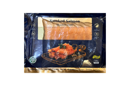 Salmon Smoked Sashimi Slices (Rainbow Trout) 烟熏三文鱼片 100GM（VIP会员价：RM14.80）